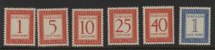 Portzegels Nieuw-Guinea NVPH nrs. P1-P6 postfris