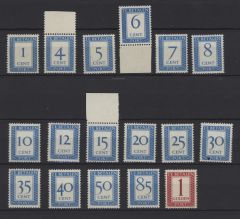 Portzegels Nederland NVPH nrs. 80a-105a postfris