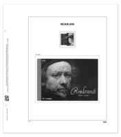Luxe blad Nederland Rembrandt/Saskia zegel