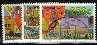 Frankeerzegels Ned.Antillen Nvph nrs.1080-1082 GEBRUIKT