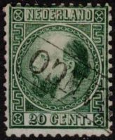 Frankeerzegel Nederland NVPH nr. 10 gestempeld