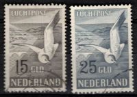 Luchtpost Nederland Nvph nrs. LP12-LP13 Gestempeld