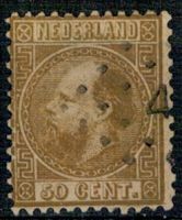 Frankeerzegel Nederland Nvph nr.12 Gestempeld