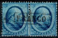 Frankeerzegel Nederland Nvp[h nr.4 in paar. Mooi stukje