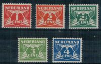 Frankeerzegels Nederland Nvph nrs.144-148 postfris met originele gom