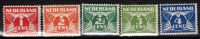 Frankeerzegels Nederland NVPH nrs. 144-148 ongebruikt