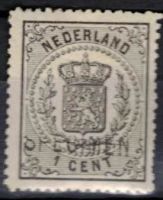 Frankeerzegel Nederland Nvph nr.14 met opdruk SPECIMEN. ONGEBRUIKT. Attest Dr.Albert Louis