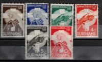 Frankeerzegels Ned.Suriname Nvph nr.151-156 GEBRUIKT