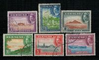 Frankeerzegels Curaçao Nvph nr.158-163 Gestempeld