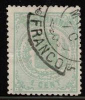 Frankeerzegel Nederland Nvph nr.15 Gestempeld