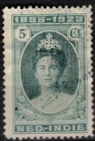 Frankeerzegel Ned-Indie Nvph nr.160C GESTEMPELD. Lijntanding 11½x11