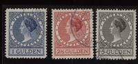 Frankeerzegels Nederland NVPH nrs. 163A-165A gestempeld 