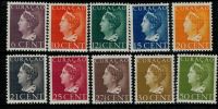 Frankeerzegels Curaçao Nvph nr.168-177 Postfris.Nrs.173-175 Ongebruikt