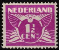 Frankeerzegel Nederland Nvph nr.171Af. CEN ipv CENT. Deels weggevallen T Voorloper volledig weggevallen T Certificaat H.Vleeming
