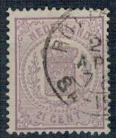 Frankeerzegel Nederland Nvph nr.18 Gestempeld
