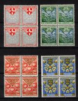 Frankeerzegels Nederland Nvph nr.199-202 POSTFRIS IN BLOK VAN 4