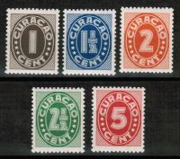 Frankeerzegels Curacao NVPH nrs. 153-157 Postfris