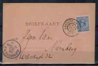 1898 Briefkaart zonder waardeaanduiding van Amsterdam naar Nürenberg
