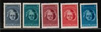 Frankeerzegels Nederland Nvph nrs. 444-448 postfris met originele gom