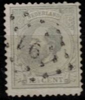 Frankeerzegel Nederland Nvph nr.22 Gestempeld