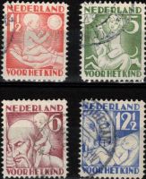 Frankeerzegels Nederland NVPH nrs. 232-235 gestempeld