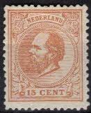Frankeerzegel Nederland Nvph nr.23H ONGEBRUIKT Cert.H.Vleeming