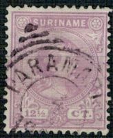 Frankeerzegels Ned.Suriname Nvph nr.24 gestempeld