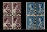 Frankeerzegels Nederland Nvph nr.265-266 POSTFRIS in blok van 4