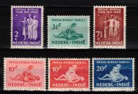 Frankeerzegels Nederlands Indië NVPH nrs. 266-271 postfris
