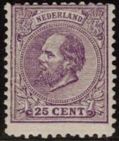 Frankeerzegel Nederland Nvph nr.26J ONGEBRUIKT Cert.H.Vleeming