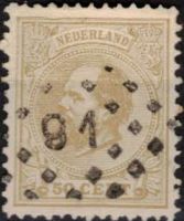 Frankeerzegel Nederland Nvph nr.27 Gestempeld