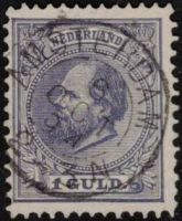 Frankeerzegel Nederland Nvph nr.28 Gestempeld