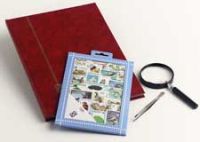 Postzegelpakket dieren incl. insteekboek, pincet en loupe