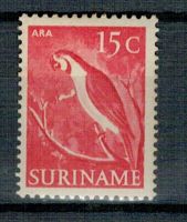 Frankeerzegels Ned.Suriname Nvph nr. 304P Vlek voor borst Ara.Postfris. Cat.w.23,00 voor