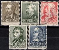 Frankeerzegels Nederland NVPH nrs. 318-322 gestempeld