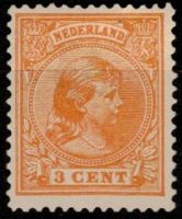 Frankeerzegel Nederland Nvph nr.34 Ongebruikt. Luxe zegel.Mooi gecentreerd met mooie plakker