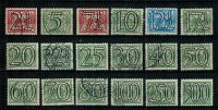 Frankeerzegels Nederland NVPH nrs. 356-373 gestempeld