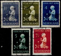 Frankeerzegels Nederland Nvph nrs.374-378 gestempeld