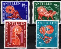 Frankeerzegels Ned.Antillen Nvph nrs.389-392 POSTFRIS