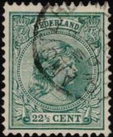 Frankeerzegel Nederland Nvph nr. 41 gestempeld