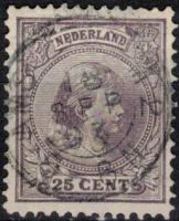Frankeerzegel Nederland Nvph nr.42 Gestempeld.Kleinrond stempel Wormerveer 
