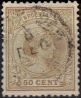 Frankeerzegel Nederland Nvph nr. 43 Gestempeld