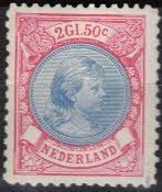 Frankeerzegel Nederland Nvph nr.47b ONGEBRUIKT Cert.H.Vleeming