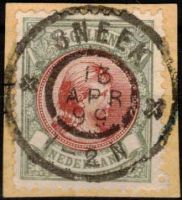 Frankeerzegel Nederland nvph nr.48 Gestempeld Sneek