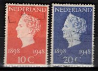 Frankeerzegels Nederland NVPH nrs. 504-505 en 506-507 gestempeld