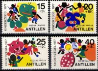 Frankeerzegels Ned.Antillen Nvph nrs.551-554 POSTFRIS