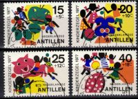 Frankeerzegels Ned.Antillen Nvph nrs.551-554 GEBRUIKT
