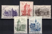 Frankeerserie Nederland Nvph nrs.568-572 GESTEMPELD