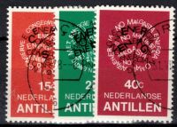Frankeerzegels Ned.Antillen Nvph nrs.588-590 GEBRUIKT