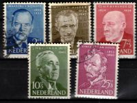Frankeerzegels Nederland Nvph nrs. 641-645 GEBRUIKT